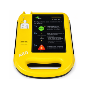 Desfibrilador externo automático DEA AED-7000 con gabinete y kit RCP