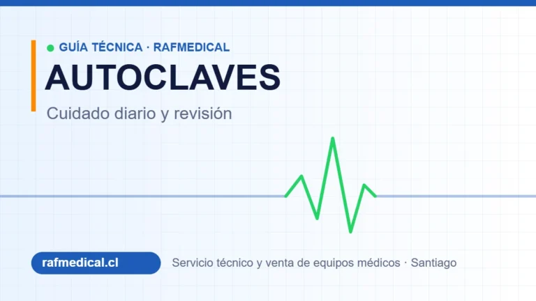 Portada guía técnica Rafmedical: cuidado diario y revisión de autoclaves