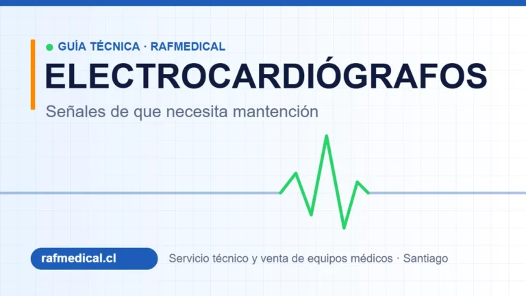 Portada guía técnica Rafmedical: señales de que su electrocardiógrafo necesita mantención