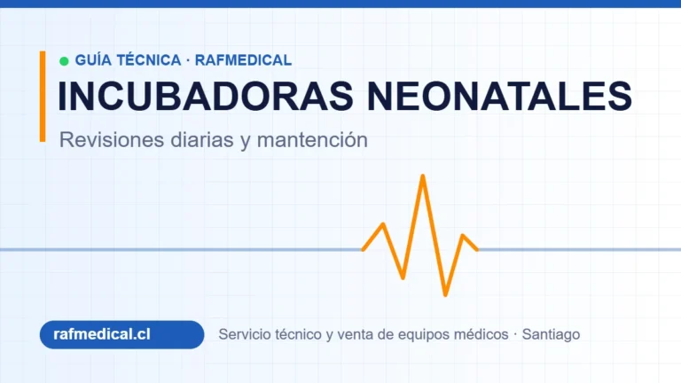 Portada guía técnica Rafmedical: revisiones diarias y mantención de incubadoras neonatales