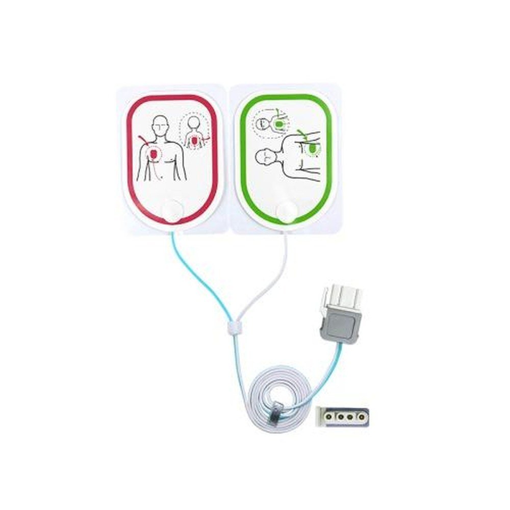 Electrodos desechables compatibles para DEA, adulto y pediátrico