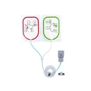 Electrodos desechables compatibles para DEA, adulto y pediátrico