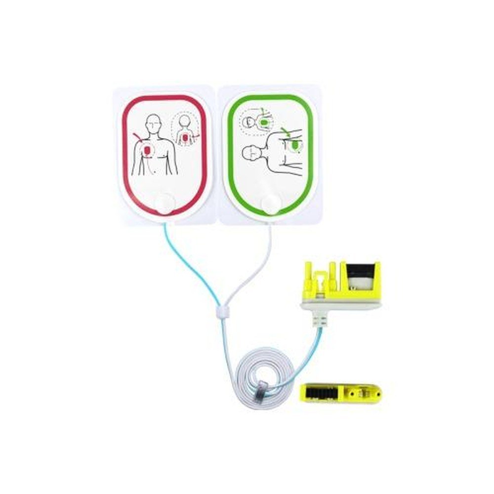 Electrodos desechables compatibles para DEA, adulto y pediátrico