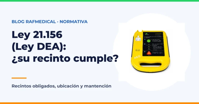 Ley 21.156 (Ley DEA): qué recintos deben tener desfibrilador