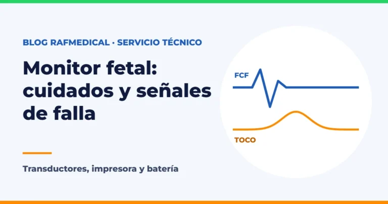 Monitor fetal: cuidados y señales de falla