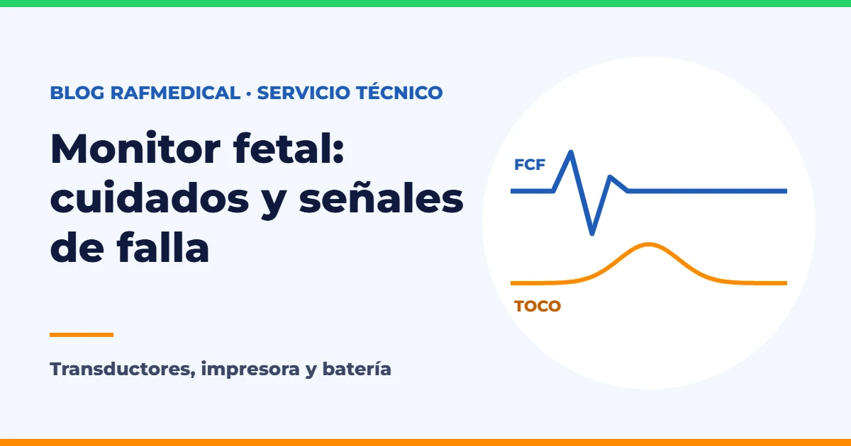 Monitor fetal: cuidados y señales de falla